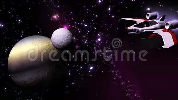 宇宙飞船在太阳系飞行视频的预览图