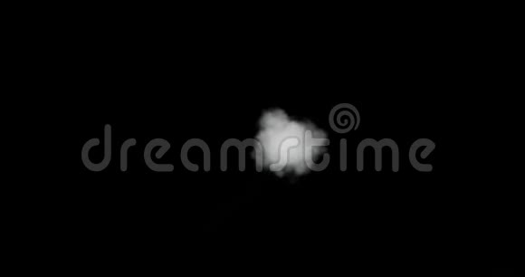 白烟道在黑色背景下隔离视频的预览图