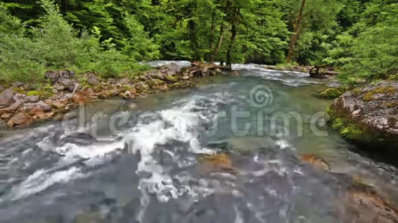 高加索山脉森林河流湖泊附近视频的预览图