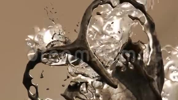 无定形的珍珠团在太空中旋转视频的预览图