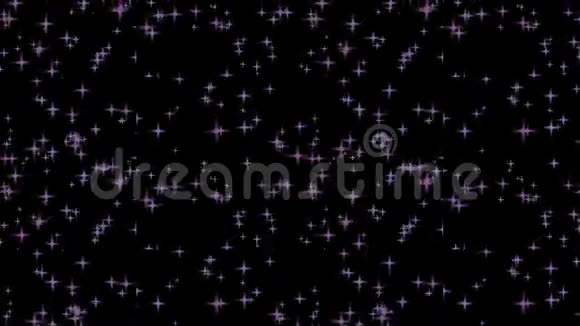 用紫罗兰色的色调抽象运动背景明亮的灯光星星粒子视频的预览图