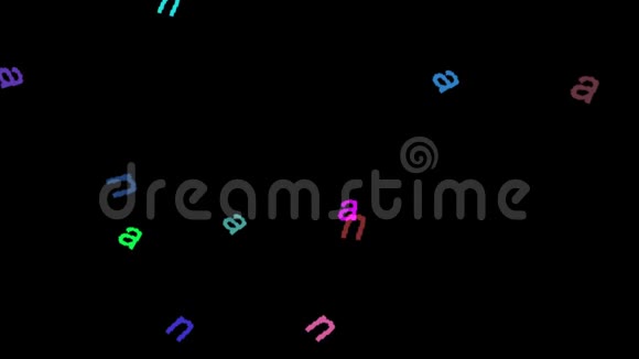 动画电脑屏幕保护彩色字母视频的预览图