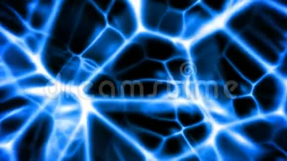 蓝光网格抽象运动背景无缝环视频的预览图