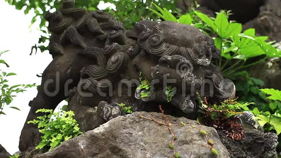东京坎达神社的石像守护犬视频的预览图
