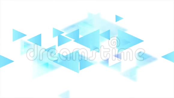 技术最小视频动画蓝色三角形视频的预览图