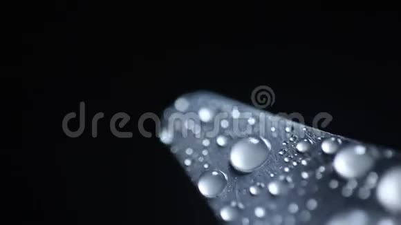 调色板刀上的水滴视频的预览图