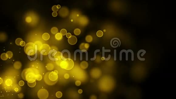 金色粒子无缝背景与阿尔法通道3视频的预览图