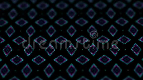 迪斯科卡莱多的背景与动画发光霓虹灯彩色线条和几何形状的音乐视频VJDJ视频的预览图