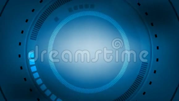 蓝色技术抽象用户界面视频动画视频的预览图