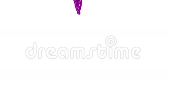 飞行的紫色流体在缓慢的运动糖浆视频的预览图