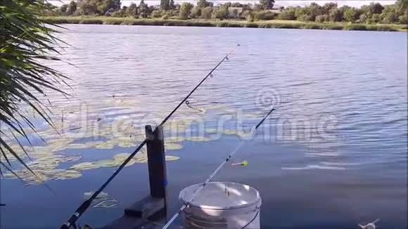 在湖和河上钓鱼视频的预览图