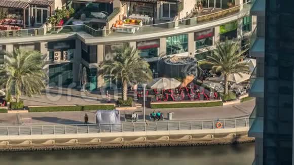 豪华迪拜海滨长廊迪拜阿拉伯联合酋长国视频的预览图