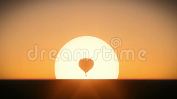 日出时气球升起的录像视频的预览图