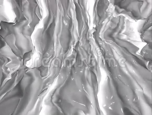 光泽白色银河流体背景视频的预览图