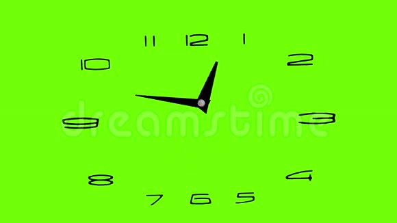 时钟延时12H绿色屏幕复制空间视频的预览图