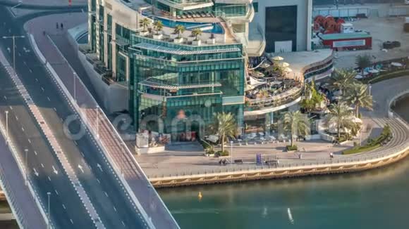 豪华迪拜海滨长廊迪拜阿拉伯联合酋长国视频的预览图