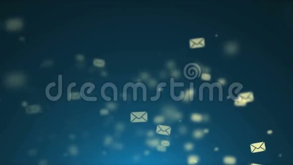 信封的背景电子邮件许多电子邮件视频的预览图