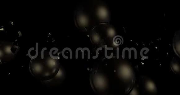 充满气泡的抽象背景视频的预览图