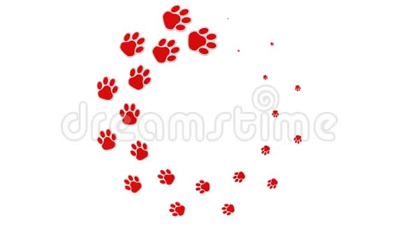 装圆形标志狗爪子标志3D绘制视频的预览图