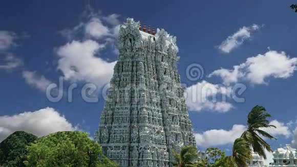 由教科文组织保护的献给神希瓦毗湿奴和梵天的苏辛德拉姆神庙南印度泰米尔纳德邦Kanniyakumari视频的预览图