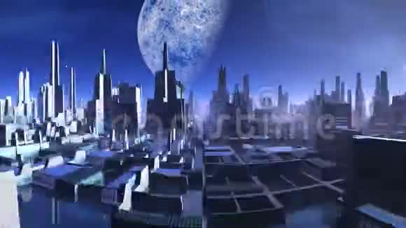 外星人之城和巨大的月亮视频的预览图