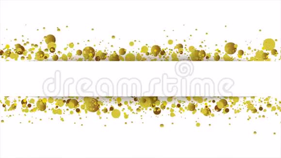 金色闪光的圆形粒子视频动画视频的预览图