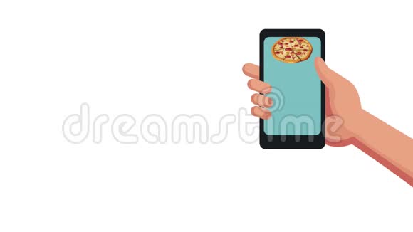 披萨网上订购智能手机高清动画视频的预览图