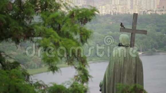 沃洛迪米尔伟大的纪念碑基辅乌克兰夏季视频的预览图