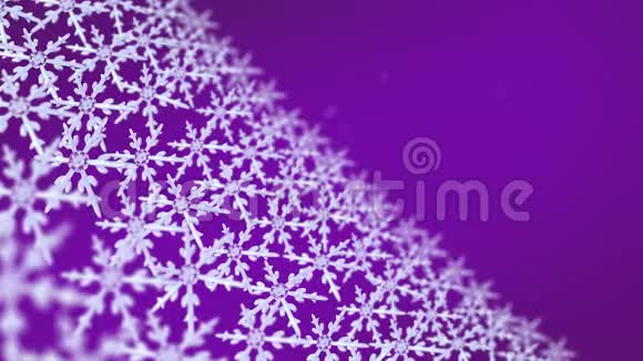 雪花阵列跟踪背景紫色视频的预览图