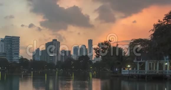 泰国曼谷兰皮尼公园2018年12月视频的预览图