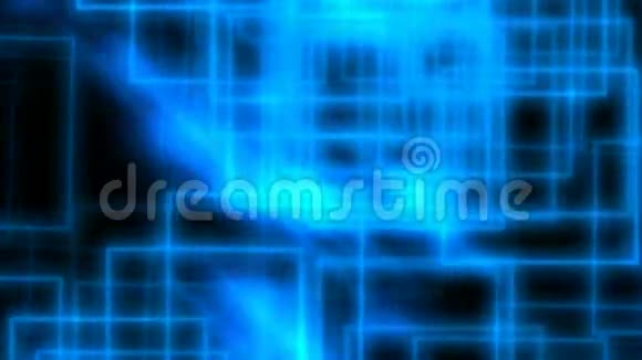 抽象的蓝色矩形视频的预览图