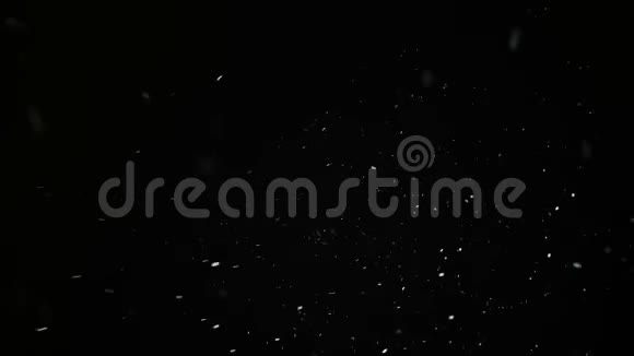 从夜空落下的雪粒视频的预览图