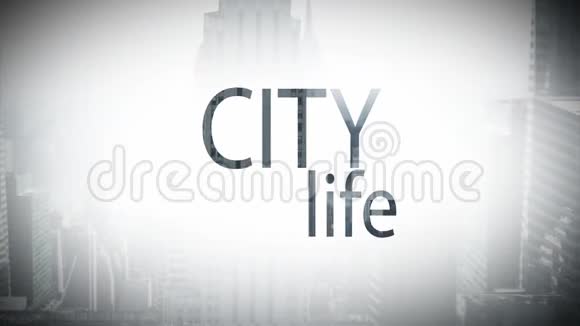 城市生活的数字复合视频视频的预览图