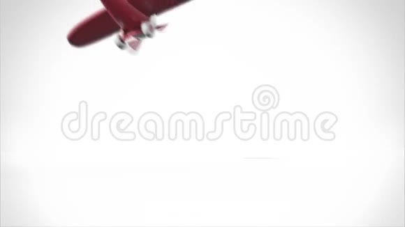 老式玩具飞机着陆动画视频的预览图