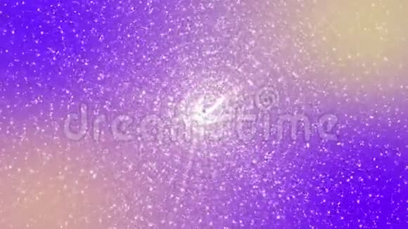 白色粒子在紫色背景上缓慢移动3D渲染抽象视频的预览图