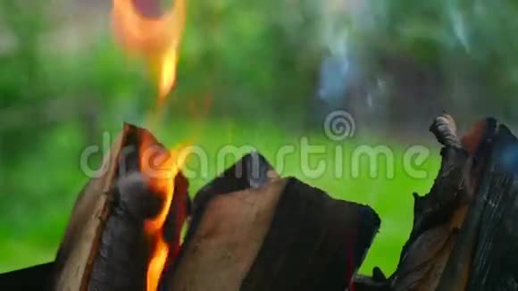 木头在燃烧视频的预览图