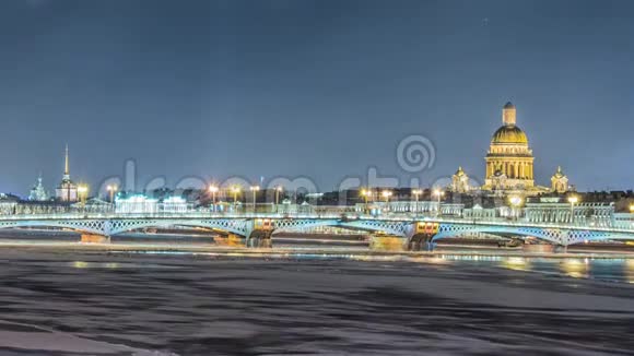 俄罗斯圣彼得堡涅瓦河美丽景色视频的预览图