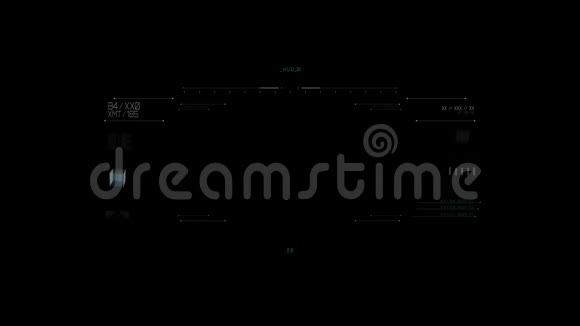 虚拟屏幕投影在黑色背景上视频的预览图