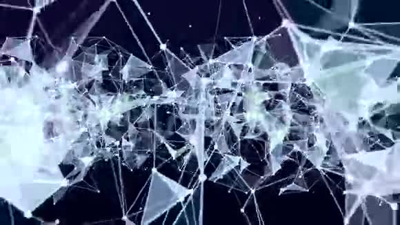 3D动画连接结构背景与文本大思想视频的预览图