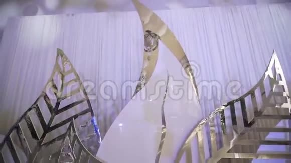 婚礼装饰糖果棒装饰品细节视频的预览图