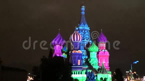 莫斯科圣巴兹尔干扰大教堂视频的预览图