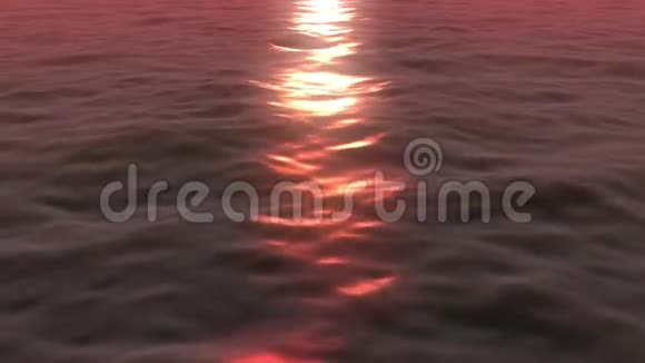环行海浪日落视频的预览图