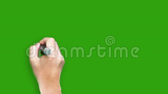 客户用绿色屏幕标记书写视频的预览图