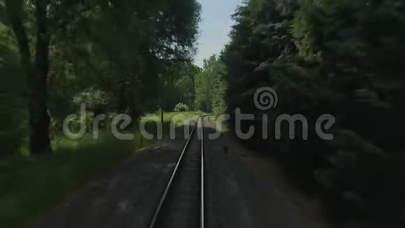 旧历史窄轨铁路蒸汽机车列车4K视频的预览图