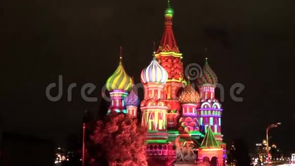 莫斯科圣巴兹尔干扰大教堂视频的预览图