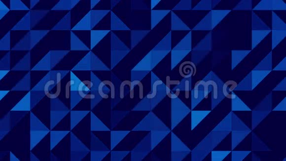 蓝色抽象三角形循环背景视频的预览图