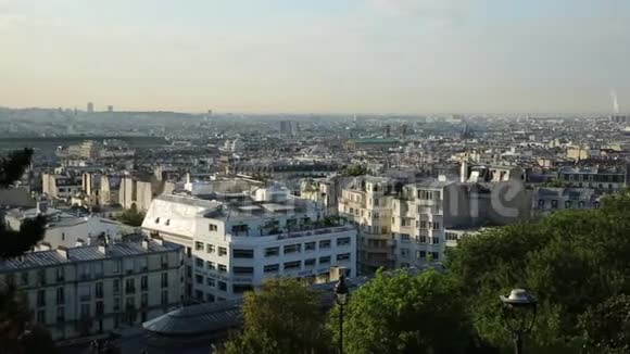 蒙马特巴黎天际线视频的预览图