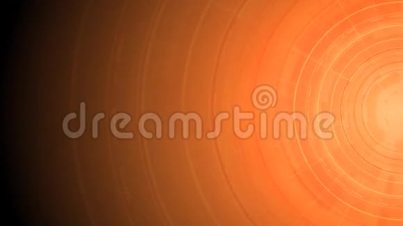 明亮的橙色齿轮电路板和箭头技术视频动画视频的预览图