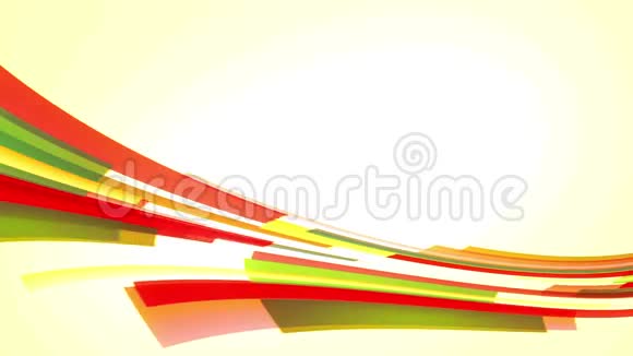 由右至左以彩色红黄线围成圆圈的动画循环视频的预览图