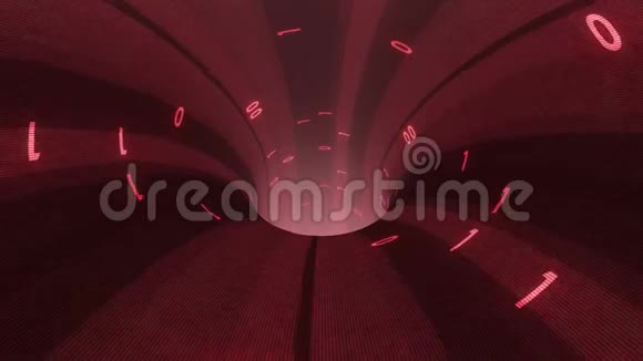 数字数据传送虫洞漏斗隧道动画背景新质量技术酷漂亮视频的预览图
